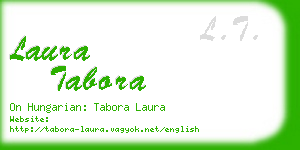 laura tabora business card